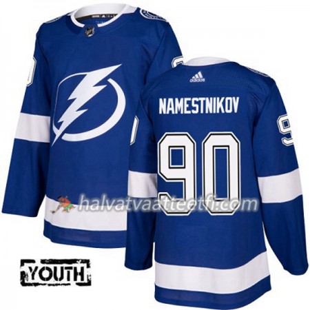 Lasten NHL Tampa Bay Lightning Pelipaita Vladislav Namestnikov 90 Adidas 2017-2018 Sininen Authentic